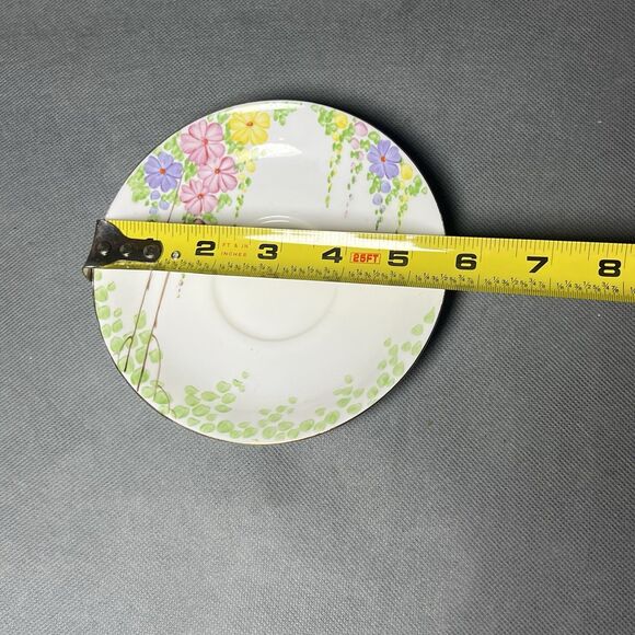 Royal Standard Mayfair Footed Teacup & Saucer Floral Bone China - Picture 8 of 13